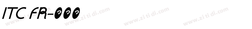 ITC FR字体转换